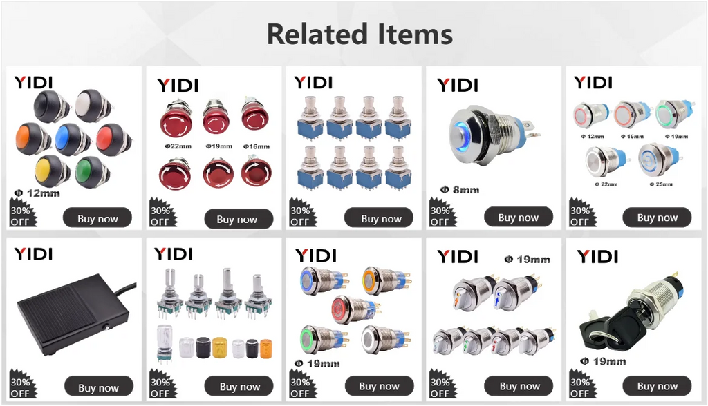 16mm Metal Rotary Selector Switch 2 3 Position On Off 12V Led Red Green Stainless Steel Push Button Switch 1NO1NC Latching SPDT