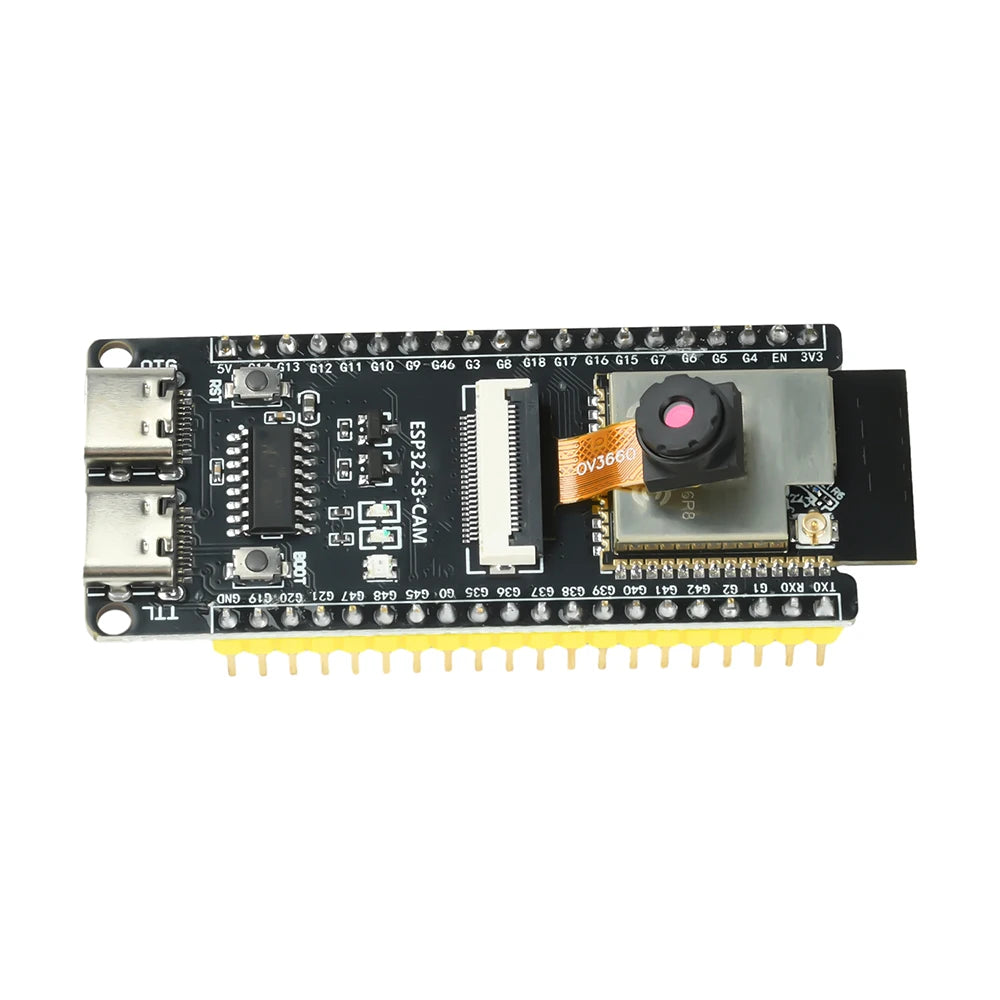 ESP ESP32-S3 CAM WiFi Bluetooth Development Board Module onboard ESP32-S3 N16R8 dual TYPE-C OV2640 /OV5640/OV3660 Camera
