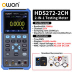 OWON HDS2102S/HDS272S/HDS242S Handheld 3-in-1 Digital Oscilloscope, Signal Generator, Multimeter | 100MHz Bandwidth, 2 Channels