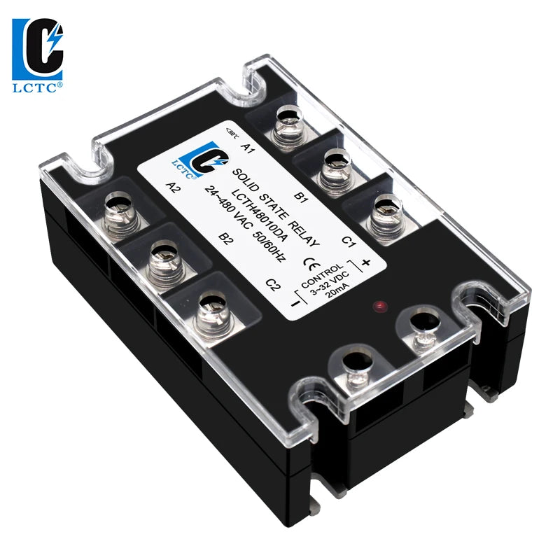 LCTC Three-phase Solid State Relay SSR 3 Phase 10A 25A 40A 60A 80A 100A 120A 150A 200A AC Control AC DC Control AC 25DA 380VAC