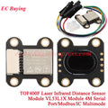 5Pcs/1pc VL6180/VL53L0X/VL53L1X TOF10120 Time of Flight ToF Laser Ranging Sensor TOF050F TOF050C TOF200C TOF400C 50CM/2M/4M IIC