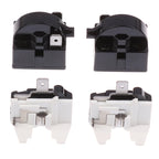 *Refrigerator Compressor PTC Start Relay Refrigerator Starter Overload Protector 1/2 Pin 15 Ohm 1/6H Replacement Protector