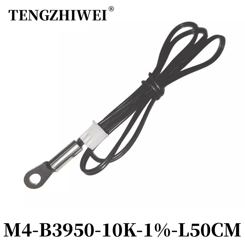 NTC Temperature Sensor Temperature Measurement Thermistor 10K B3950 1% M3M4M5M6M8M10 Inverter Fan Wire Ear Fixed Probe