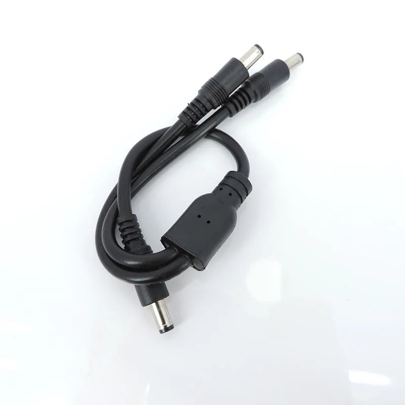 10A 18awg 19V 24V 12V 2 Way DC 1 Male to 2 Male Female Splitter Connector Power Supply Adapter Extension Cable 5.5x2.1mm Plug M
