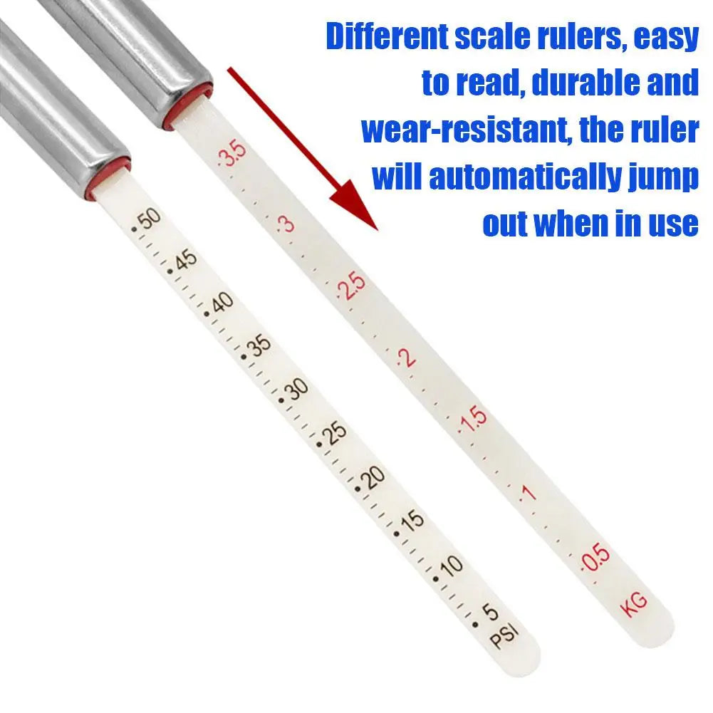 2pcs Portable Universal Tire Air Pressure Gauge Pen Checker Test Car Vehicle Motor Tire Pressure Barometer Monitor System Supply