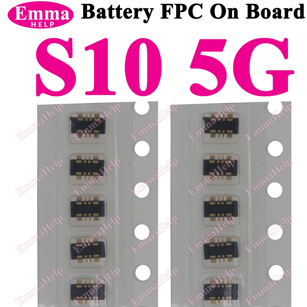 10Pcs Battery FPC Connector FPC for Samsung S24 S23 S22 S21 S20 S10 S10E Note 20 10 Plus S10 Lite On-Board Contactor Clip Plug