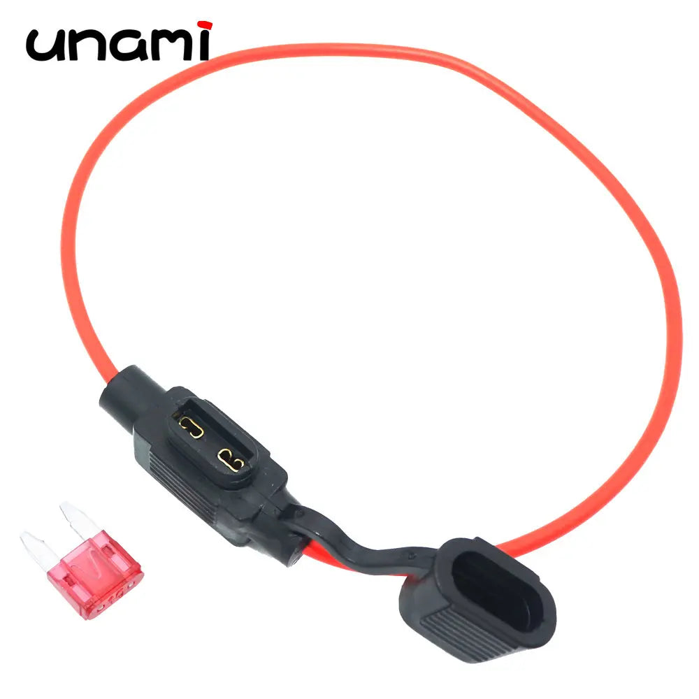 Waterproof Fuse Holder 32V Mini Small Medium 18/1614/12/10AWG and Blade Fuse 1A 2A 3A 5A 7.5A 10A 15A 20A 25A 30A 35A 40A 50A