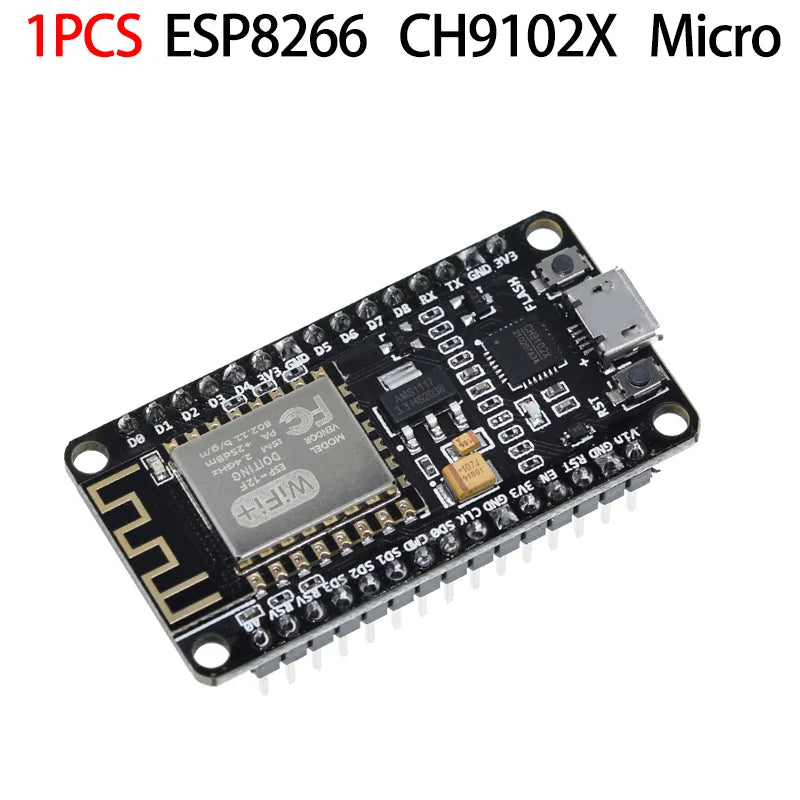 ESP8266 Wireless Module CH340/CP2102/CH9102X NodeMcu V3 V2 Lua WIFI Internet of Things Development Board Based ESP-12E ZY8266