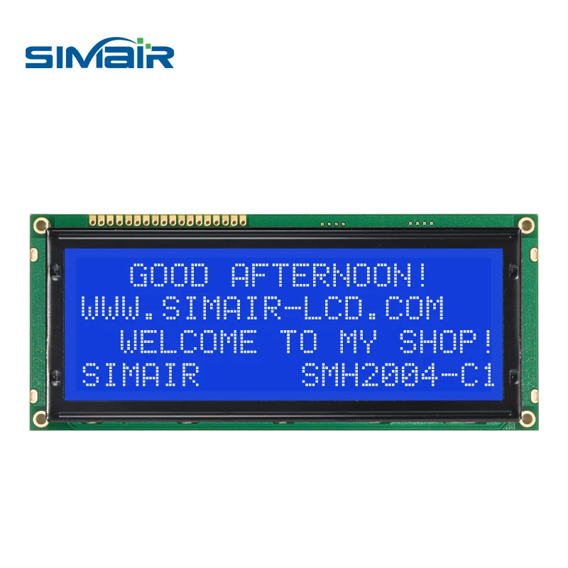 New STN COB 5/3.3V  HD7780 20*4 Dots Screen 2004 Big Character LCD Display 20x4 Blue