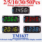 2~50Pcs TM1637 0.56 Inch 4 Digit 7 Segment LED Digital Tube Display Module With Clock Dot For Arduino Electronic Clock Project