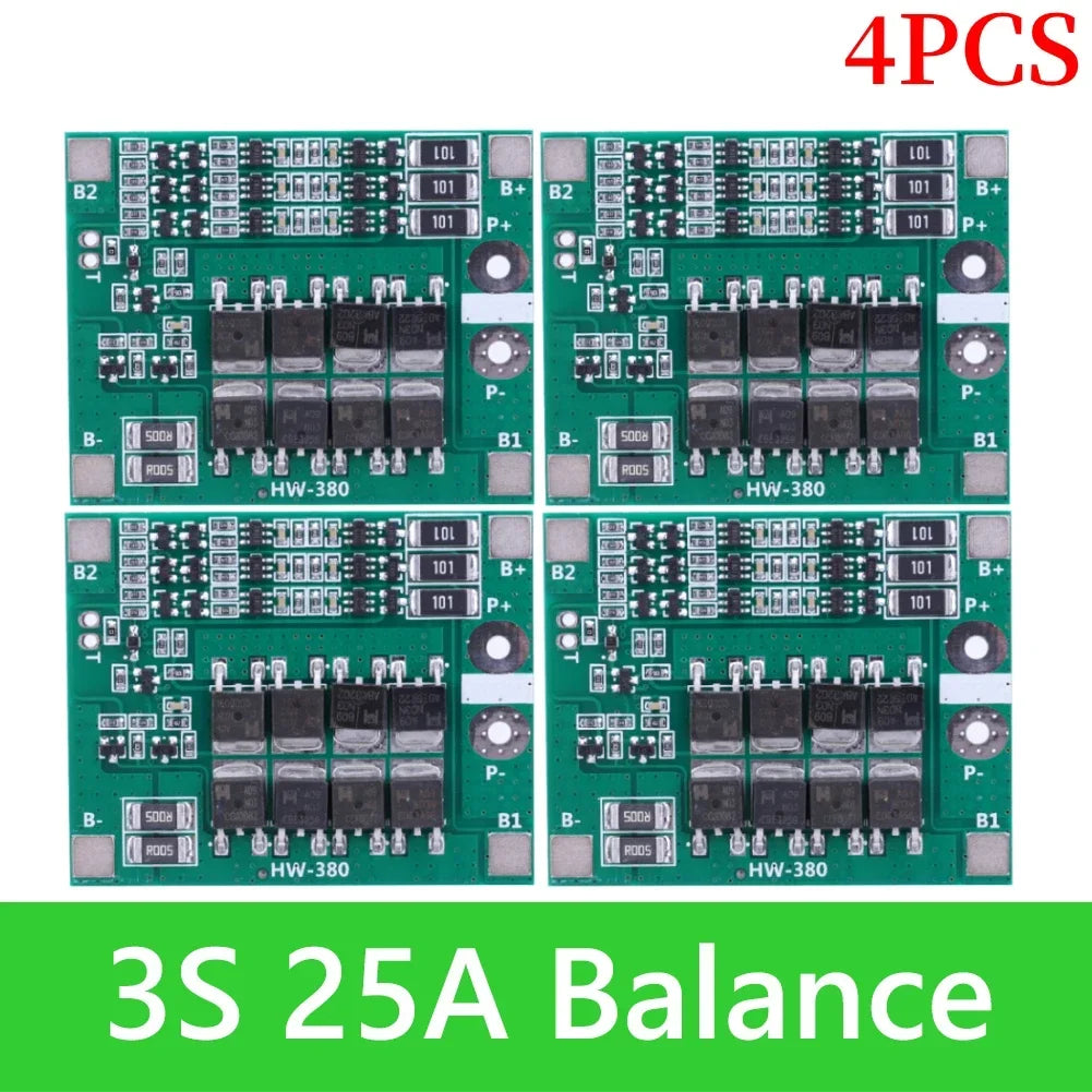 BMS 3S/4S 5A 10A 20A 25A 40A 60A Li-ion Lithium Battery Charger Protection Board 18650 For Drill Motor 12V with Enhance/Balance