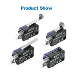 5pcs CNTD CMV10-061C/061C2 Mini Snap Action Micro Switch 10A 250V AC SPDT 1NO1NC Long Curved Lever Limit Switch 300K 3D Printer