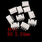 100Pcs JST XH 2.54mm Pitch 2/3/4/5 Pin Plastic Shell Male Plug Female Jack Socket Terminals Housing Wire Connector XH2.54 White