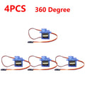 1-5pcs SG90 9G Micro Digital Servo Motor 180/360Degree Fixed-Wing Micro Gear Servo Motor for Rc Helicopter Toy Airplane Aircraft