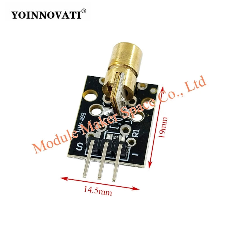 KY-008 650nm Laser sensor Module 6mm 5V 5mW Red Laser Dot Diode Copper Head for