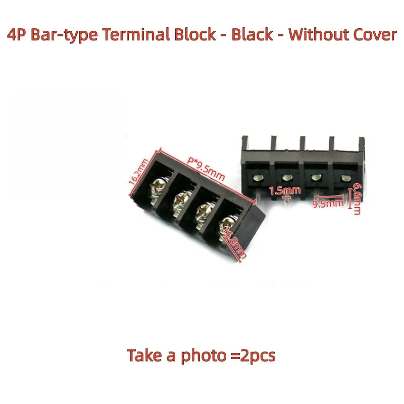 2pcs HB9500-2P 3P 4P 5P 6P 7P 8P 9P 10Pin PCB Screw Terminal Block Connector HB-9500 300V 30A Lid Barrier Terminal 9.5MM Pitch
