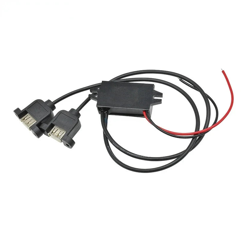 12V 24V to 5V 3A Charging Converter DC to 5V Step Down Converter with Female/MICRO/TYPE C/MINI USB for Car Motorcycle