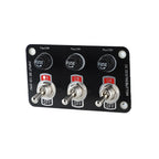 3/6 Gang Toggle Switch Panel On/Off Rocker Toggle Switch with 10A Fuse Racing Cars RV Camper Marine Boat Yacht 12V/24V Switches