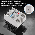 Single Phase Solid State Relay SSR-40DA SSR-25DA SSR-10DA DC To AC 3-32VDC Input 24-380VAC Output Solid State Relay