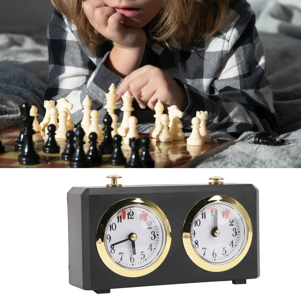 Chess Clock Professional Wind Up Multi Functional Mechanism Portable Large Easy To Read Dials Chinese Chess Mechanical Timer
