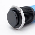 12 16 19 22mm Metal Push Button Switch Press Button Flat High Head 1NO 1NC Momentary Self Reset Locking Latching Black Switch