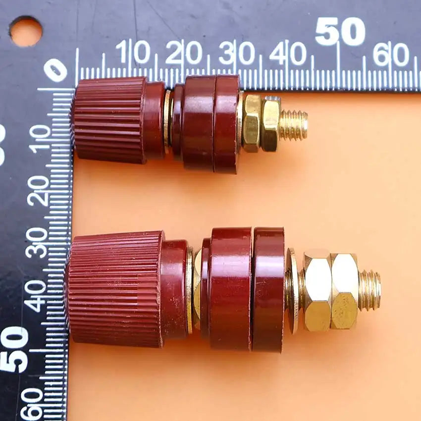 1/2pcs Red Black 6mm 8mm Pure Copper Terminal Blocks Power Supply Terminals M6 M8 Welding Machine Inverter Post Connector