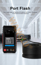 WANGLU Network Cable Tester RJ45 Tester Cable Tracker LAN Tester Network Tool Kit UTP Cable Tester PoE Tester Cable Locator