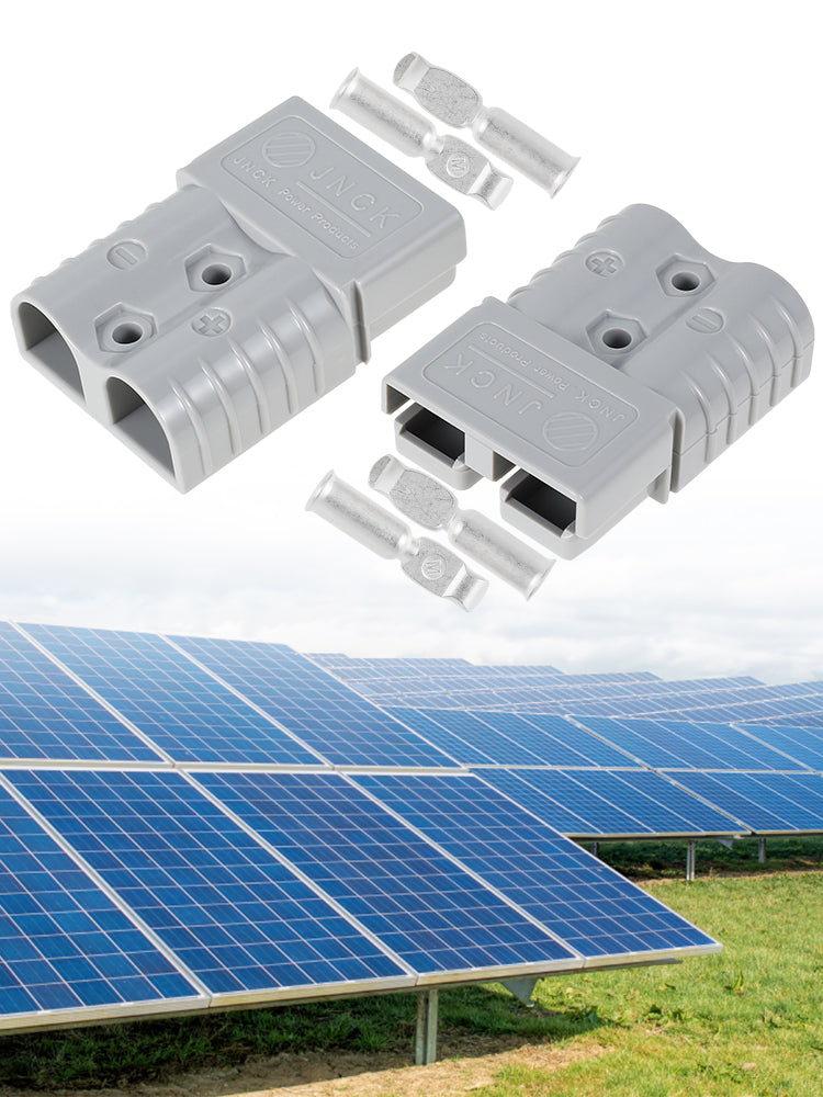 2Pcs 120 Amp Anderson Style Plug with 4 Terminals Anderson Power Plug Durable Premium Anderson Style Plug Connectors Battery
