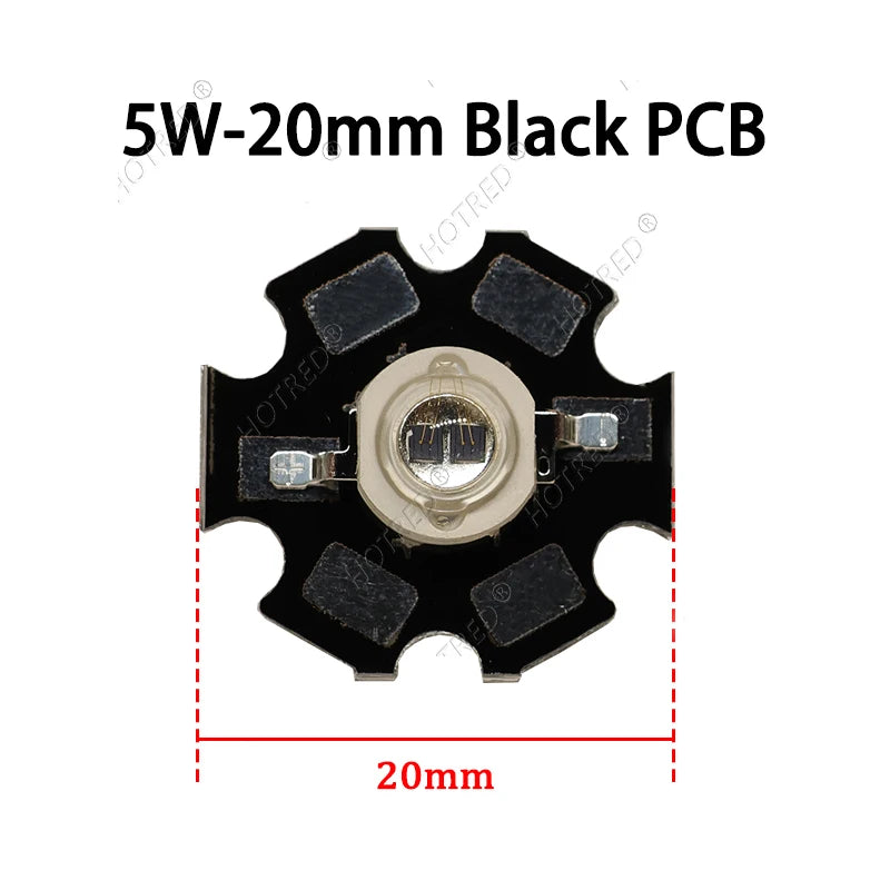 1-10pcs IR LED 3W 5W 1050nm High Power Infrared Chip 1.2-1.8V 700mA 1400mA Diode Light Laser Lamp for Night Vision CCTV Camera