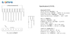 5pcs 1X40P Round Female IC Crystal Socket Breakable Tin Plated L7.43  L9.7  L11.75  L17.8 for Pin Dim0.45-0.6mm with Plastic