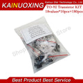 Transistor Assorted Kit (TO-92) 18kinds*10pcs=180pcs 2N2222 S9013 S9014 S9015 S9018 S8050 S8550 5551 5401 2N3904 2N3906 2SC1815