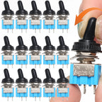 1-10PCS MT-S101 2-Pin 2-Position Miniature Toggle Switch Blue Micro Toggle Switch Tool Motorcycle Boat Supplies Accessories