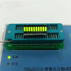 5PCS LED Display Module Ultra Bright Red Blue Green Light Bar,10-segment LED Digital Tube 20pins 8 Character 25x10mm for Arduino