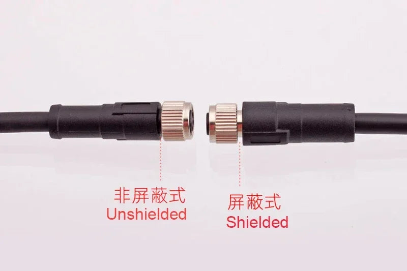 M8 3Pin 4Pin 5Pin 6Pin 8Pin Double Plug Male Female 5M PUR/PVC Cable Adapter  Waterproof Sensor Aviation Connector Power Charger