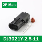 5/20Sets 2.5mm 1/2/3/4/6Pin Waterproof Electrical Connector Male Female Plug Delphi Injector Socket 12010975 For GM Motorcycle