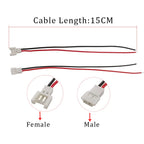 10/20Pcs MX 2.0 JST Pitch 2.0mm 2 Pin Aerial Docking Male Female Plug Socket Cable Wire Connector 150MM Lenght