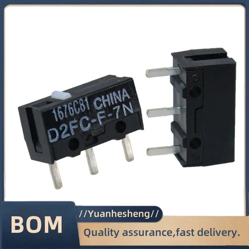 original New Authentic Mouse Micro Switch D2FC-F-7N Mouse Button Fretting D2FC-E-7N D2FC 10M 20M OF 50M 60M