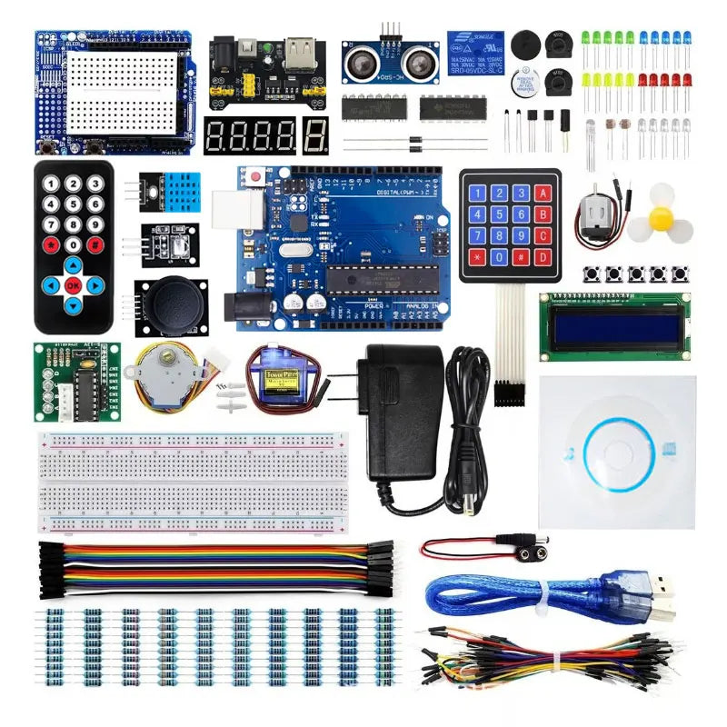 ArduinoR3 Project Most Complete Starter Kit with Tutorial Compatible with  IDE DIY Electronic  Motherboard Robot  Kit breadboard