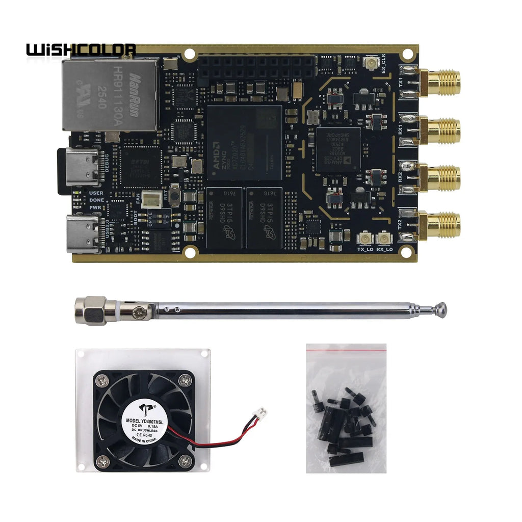 Wishcolor Professional Version 70MHz-6GHz 7020+AD9361 SDR Development Board with Power Amplifier for Pluto SDR