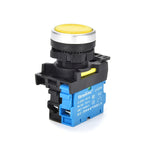 22mm LA36M Momentary Push Button Switch with LED Light 12v 24v 220v Latching Illuminated Push Button Switches On Off VaneAims
