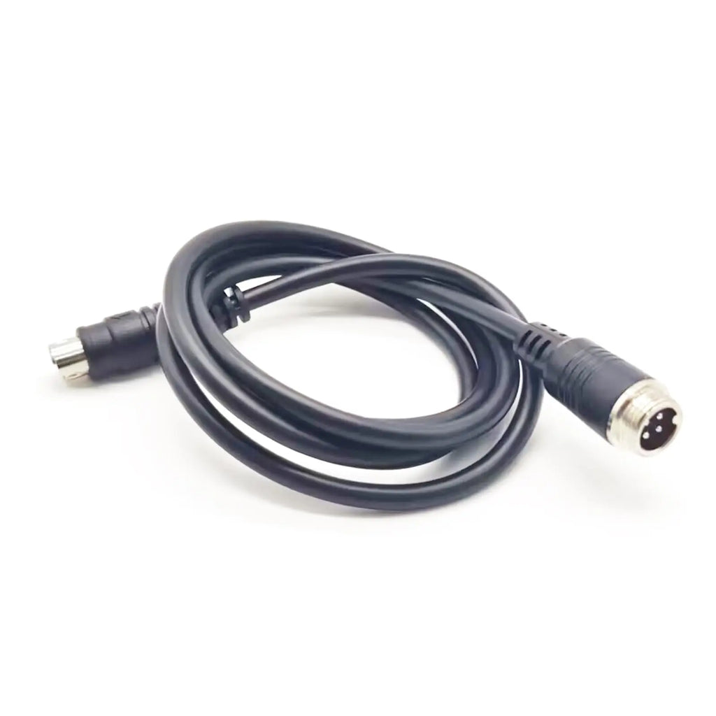 1M Aviation Electrical Cable GX12 to Mini Din Male Adapter 4 Pin Male to Male Cable Cordset for Aviation Equipment
