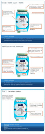 Isolated RS232 RS485 to 4 Ports RS-485 Hub Repeater Lightning Protection