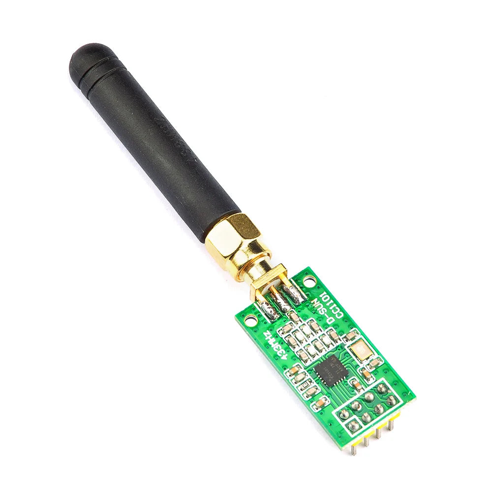 433 MHz Wireless Transceiver CC1101 with Antenna, RF Transceiver Module, 1.8–3.6V Long-Range Transmission Module