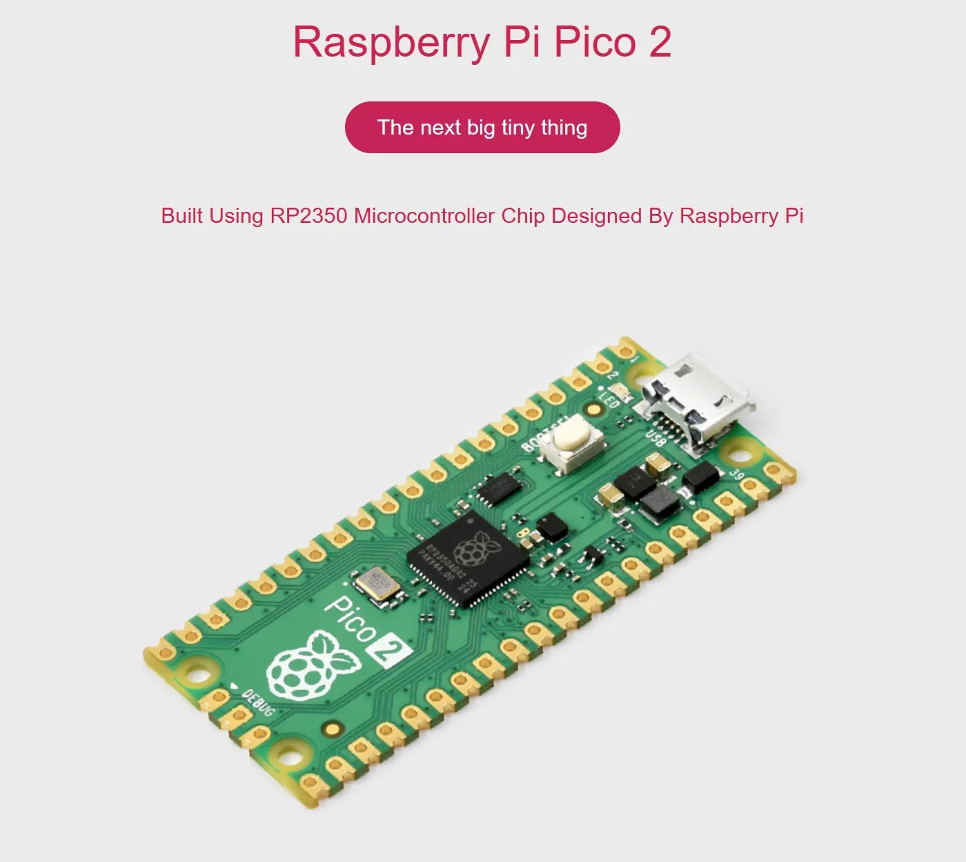 Raspberry Pi Pico 2 RP2350 USB A/Zero Development Board Equipped With Onboard Type-A/C Expansion Port Waveshare RP2350A
