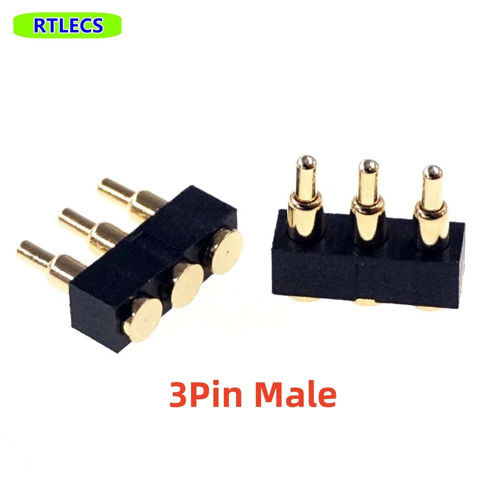 5 Pcs SMD Spring Loaded Pin Pogo Connector 2 3 4 5 6 7 8 10 Position Battery Contact 7.0mm Height 2.54 Grid Pad Modular Header