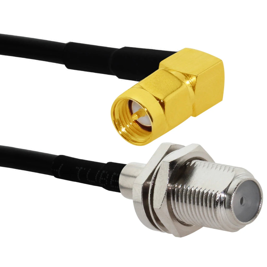 1pc SMA RF/RP Male/Female to F Plug Jack Pigtail Cable RG174 20cm/30cm/50cm NEW SMA to F RF Coax Adapter