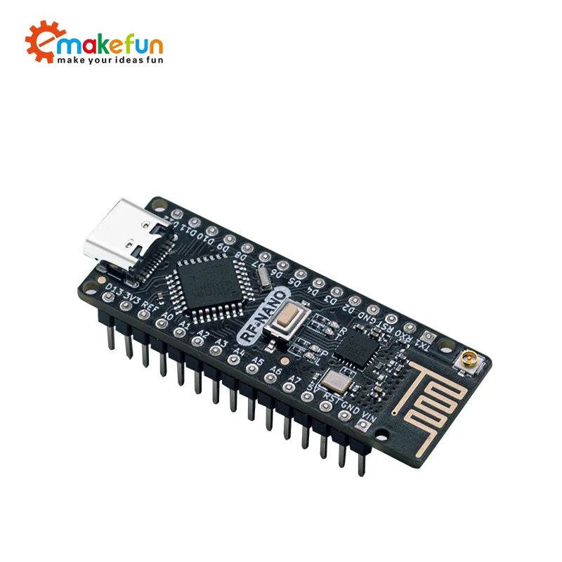 RF-Nano for Arduino Nano V3.0, Type C Nano Board ATmega328P CH340 Integrate NRF24L01+2.4G Wireless Compatible With RF24 Library