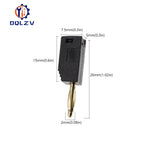 2MM Stackable Banana Plug Gold Plated Copper Mini Connector with 2mm Socket Jack Welded/soldered 30V/10A