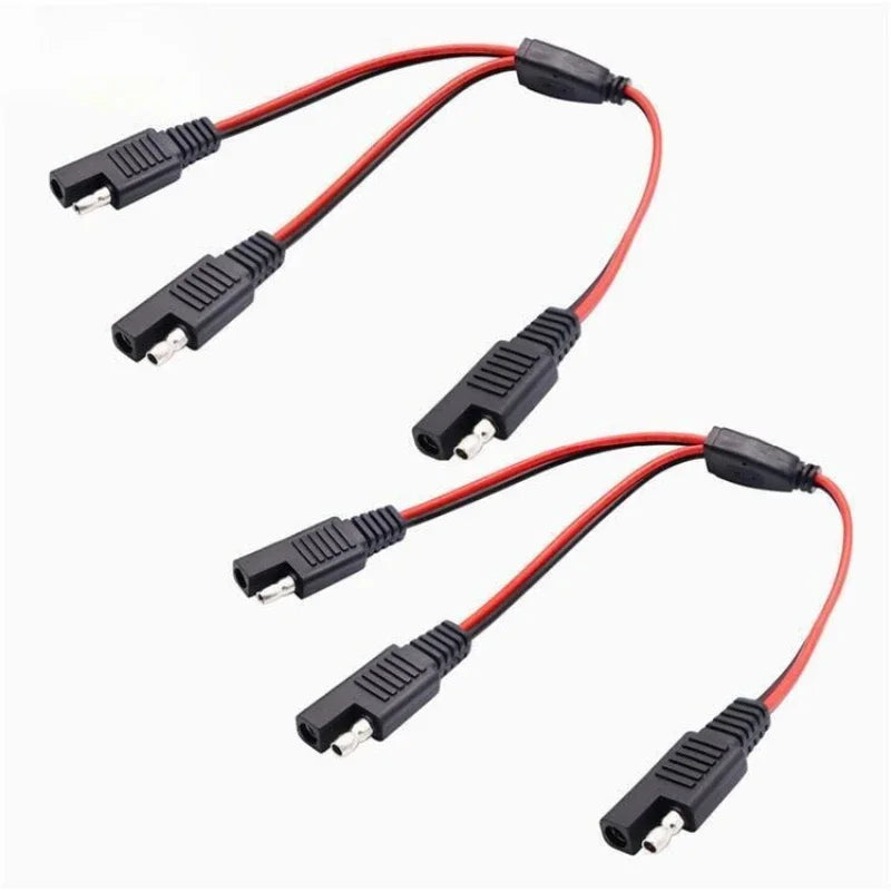 1PCS 12AW Gsae Y Distributor Adapter Cable Sae Connector Extension Cable Is Suitable for Solar Cell Connection Lines