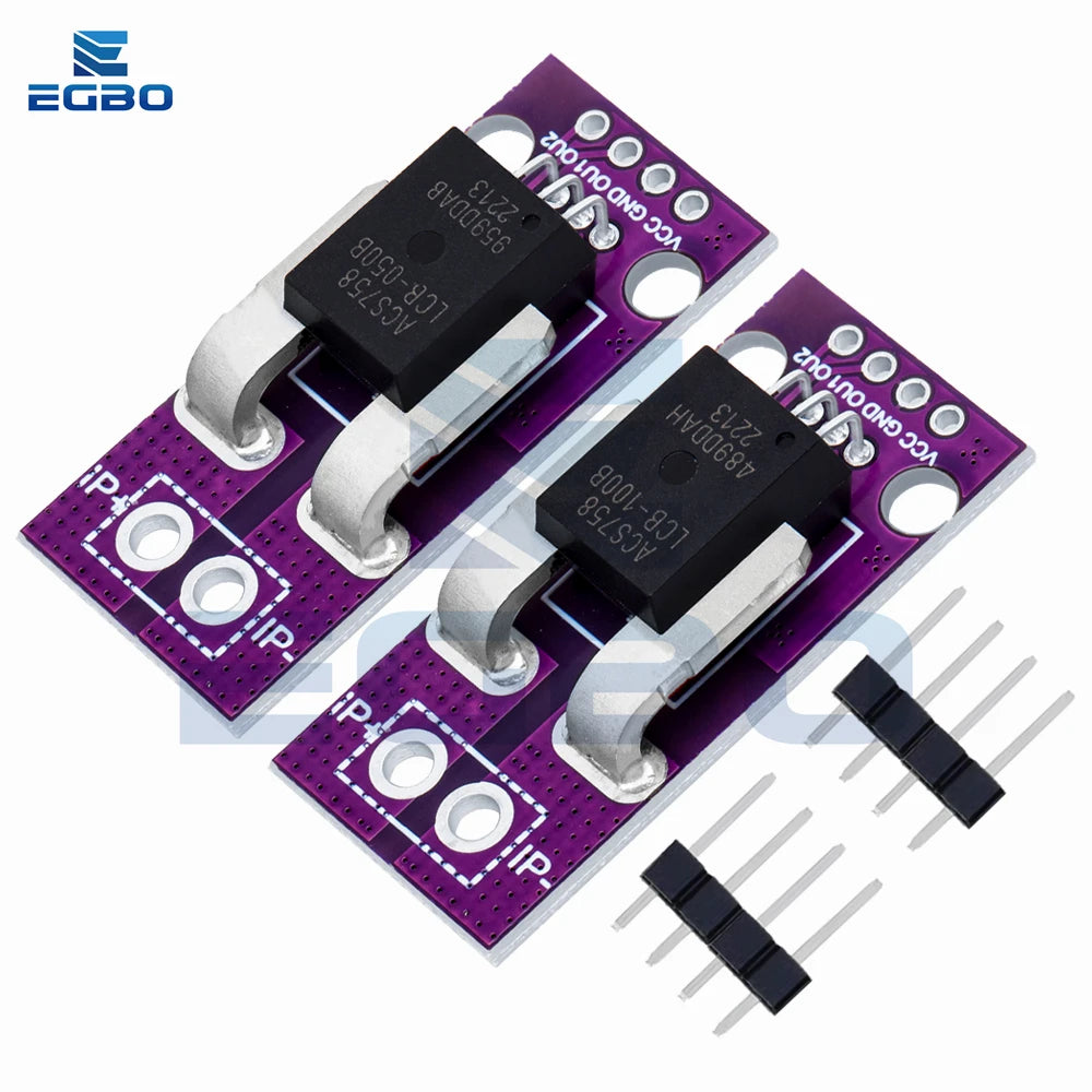 1PCS~5PCS ACS758 ACS758LCB-050B-PFF-T linear current sensor Hall current module ACS758LCB-100B-PFF-T